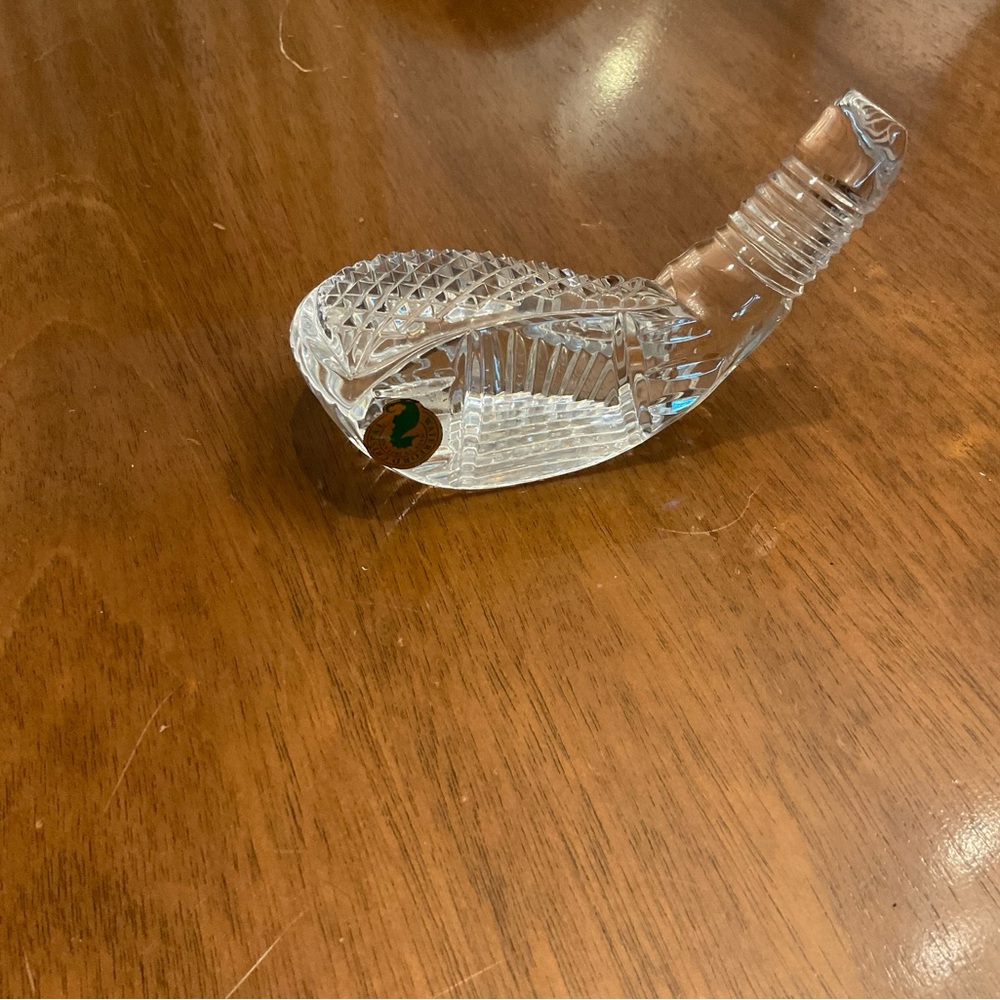 Waterford Crystal vintage golf club paperweight